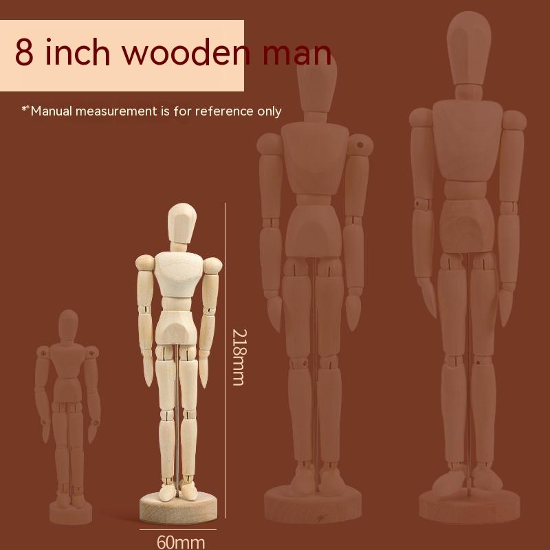 5.5/8/12/16inch Wooden Hand Body Draw Action Toys Figures Drawing Sketch Mannequin Movable Home Decor Artist Models Jointed Doll