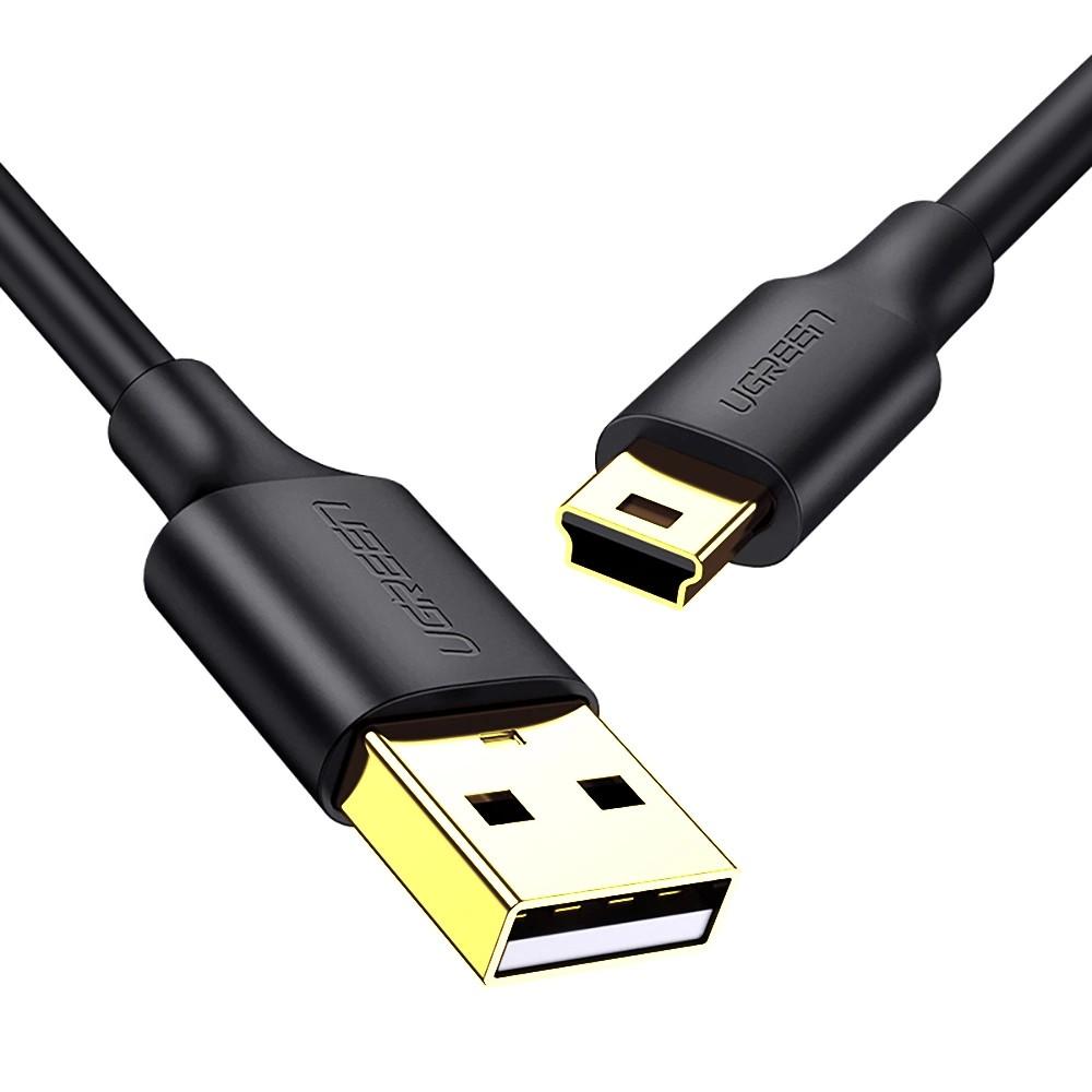 Ugreen 5-pin Gold-plated USB - Mini USB Cable 0.25m Black (US132)
