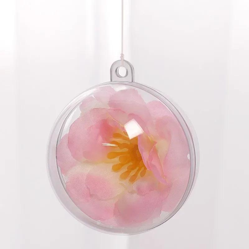 5/6/8/10cm Transparent DIY Empty Christmas Balls for Xmas Tree Hanging Ball Pendent Ornaments Home Party Decoration Wholesale