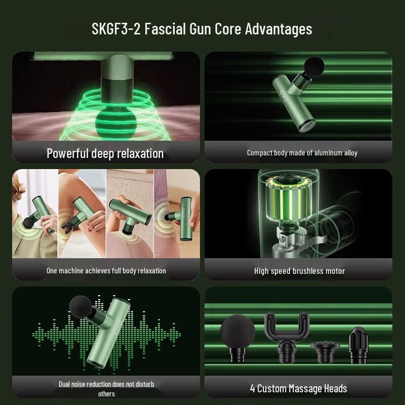 SKG F3-2 Portable Mini Massage Gun CN plug (adapter included)