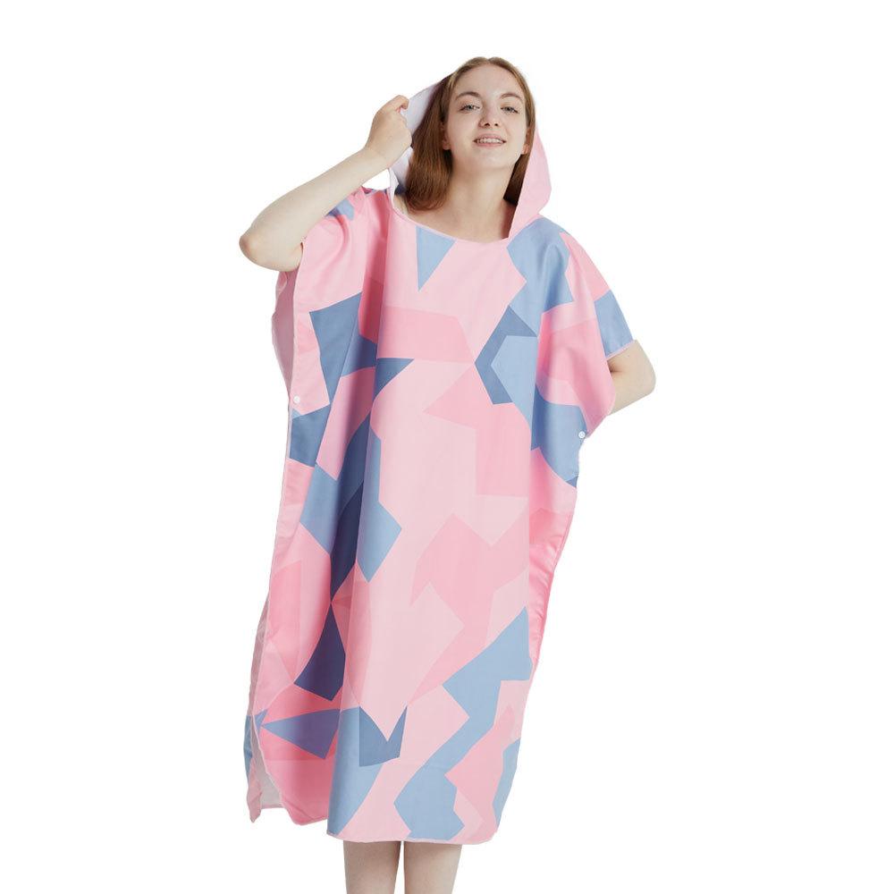 Surf Poncho Towel Poncho Quick-Dry Towel Hoodie Microfiber Beach Robe Changing Poncho Swim Towel Beach Poncho For Adults