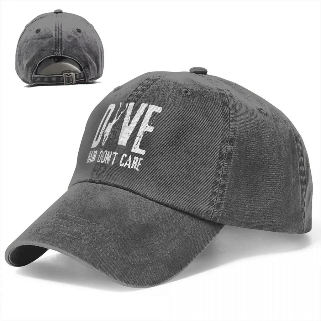 Dive Hair Don't Care Jeans Baseball Cap Adjustable Hat Dad Scuba Diving Diver Cap Hats Spring Summer Casual Casquette