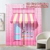 2 Stück, 2D-FLACHDRUCK Vorhänge (Ohne Stange) CandyShopFront Kreative Moderne Vorhänge Garnvorhänge Vielseitig Alle Perfekt für
