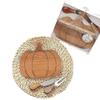 Pumpkin Shaped Wooden Cutting Board for Meal Prep & Serving – Lightweight Oak Charcuterie Tray for Cheese, Vegetables & Seasonal Snacks