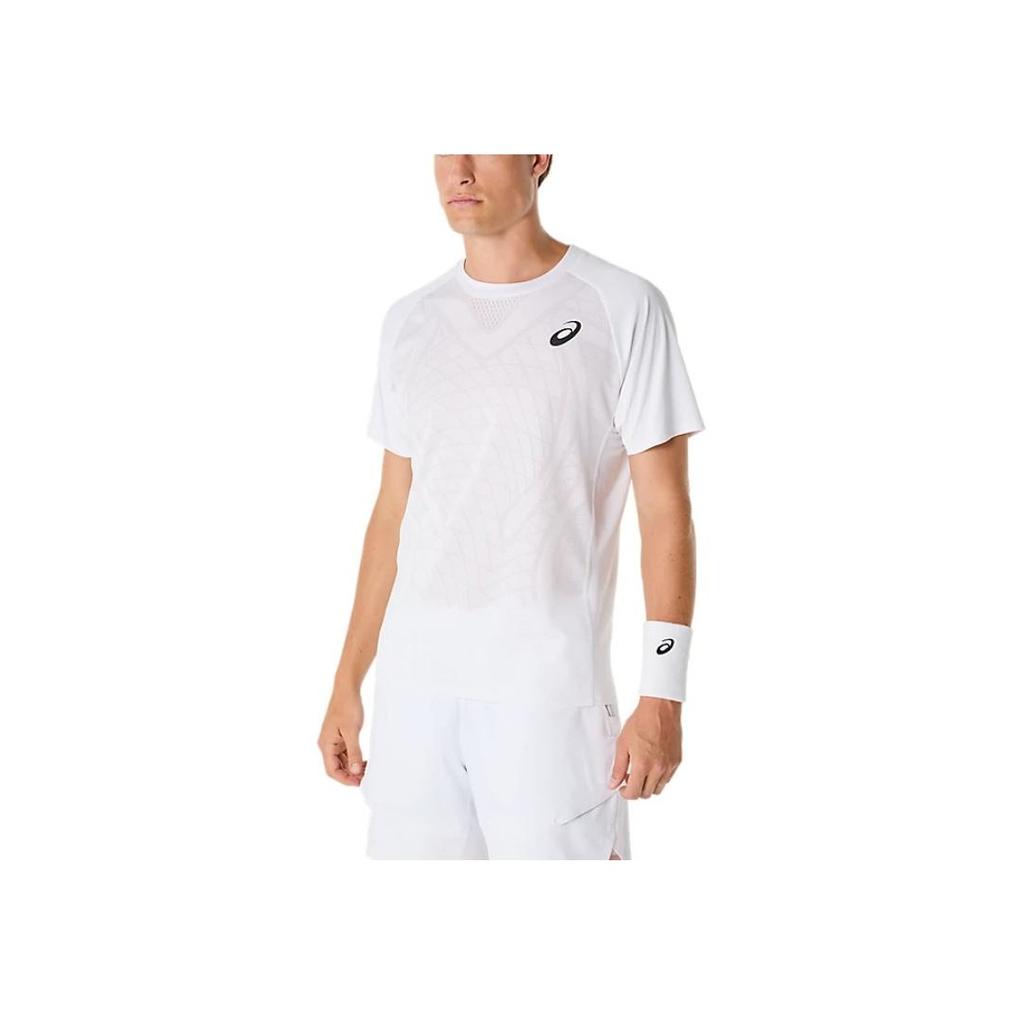 New Asics MATCH ACTIBREEZE T Shirt Men's White 2041A320-100