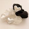 J.Lauren Metal Heart Satin Scruncies H01027