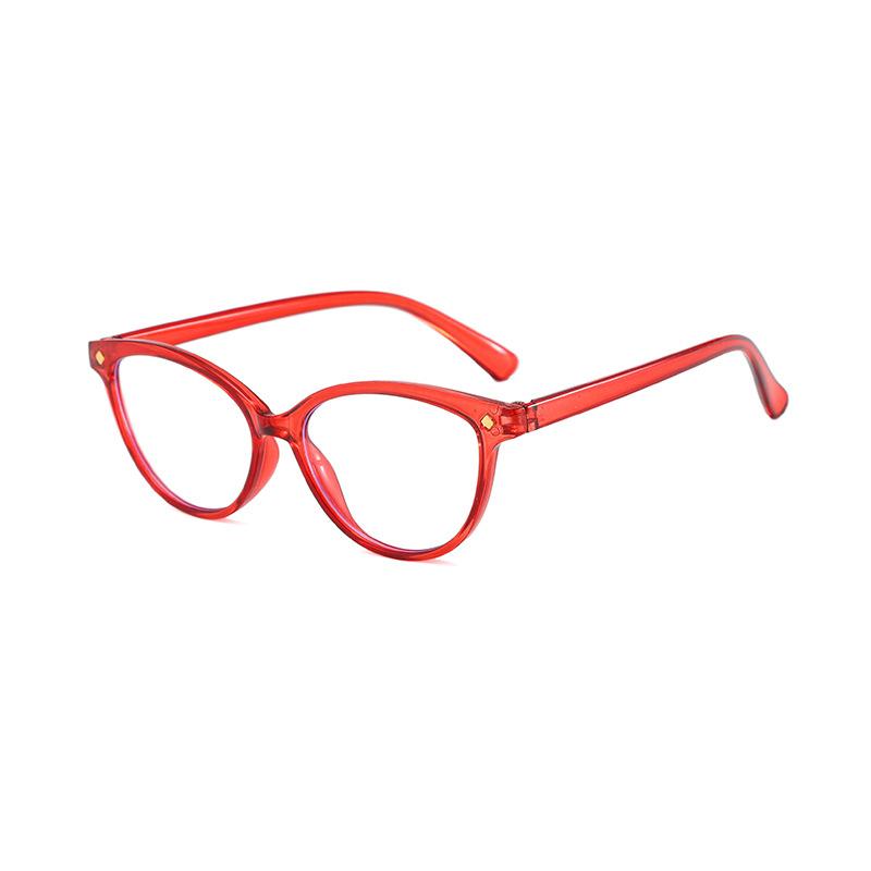 Fashion Anti-Blue Reading Glasses Flat Mirror Rice Nail Round Frame Drive Dnu Reading Mirror Men And Women Reading Glasses non-prescription