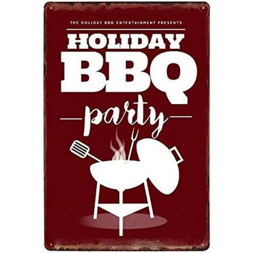 Barbecue BBQ Metal Tin Sign for Cottage 20x30cm
