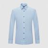SAINT ANGELO Men's Business Casual Striped Long Sleeve Shirt