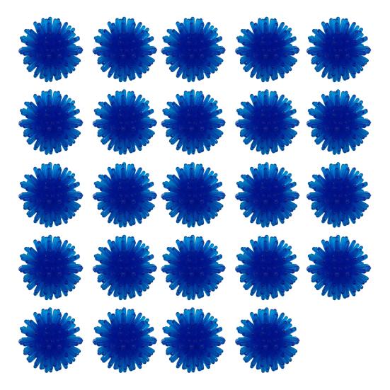 24Pcs 2.5CM Spiky Hedge Balls Mini Porcupine Balls Stress Relief Soft Small Massage