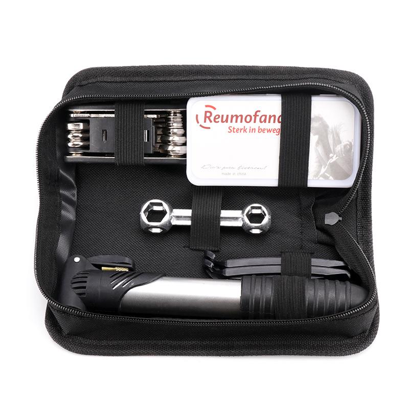 Mountain Bike Repair Multitool with Pump & Tire Repair Kit