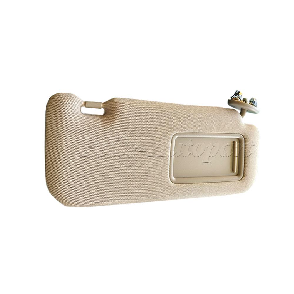 For Toyota Corolla 2007-2013 7432002640B1 7432002711 Grey or Beige Sun Visor with Vanity Mirror Left or Right Car Accessories