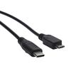 Double  Output Charging Cable Tiny  USB Female Input & Type C Male Plus Tiny  USB Male Outputs 27cm for Phones & Tablets