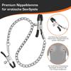 Adjustable Double-Head Nipple Clamps Chain - Erotic Accessories for Men and Women