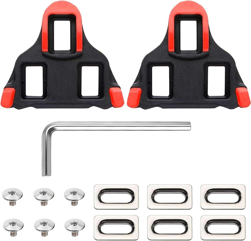 Cleats for Cycling Shoes, Compatible SPD-SL Pedals SH11 SH12 SH10 System Replacement Road/Mountain Bike Cleat Dur