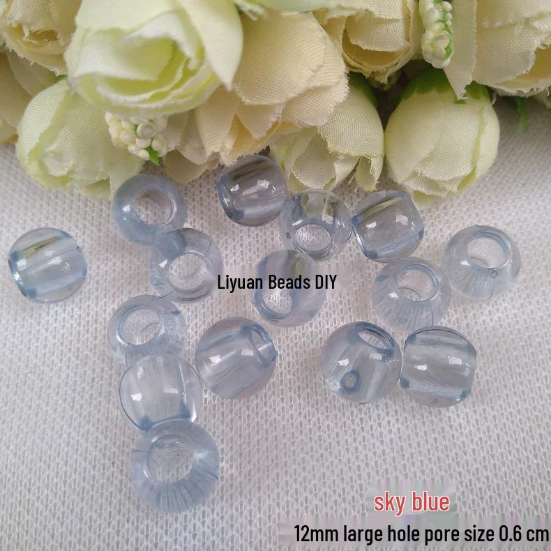 10MM Transparent Acrylic Round Beads for DIY Beaded Bag & Curtain Divider Accessories