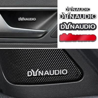 5pcs/10pcs High-quality Metal Dynaudio Logo Car Hi-Fi Speaker Audio Speaker Badge Stereo Emblem Sticker Auto Styling Accessories