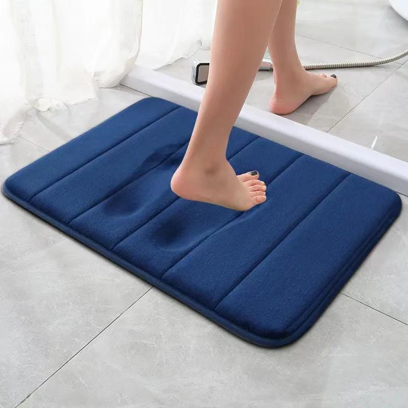 Super Absorbent Bath Mat Non Slip Rugs Soft Memory Foam Floor Mat Floor Shower Rug Home Decor Bathroom Toilet Carpets