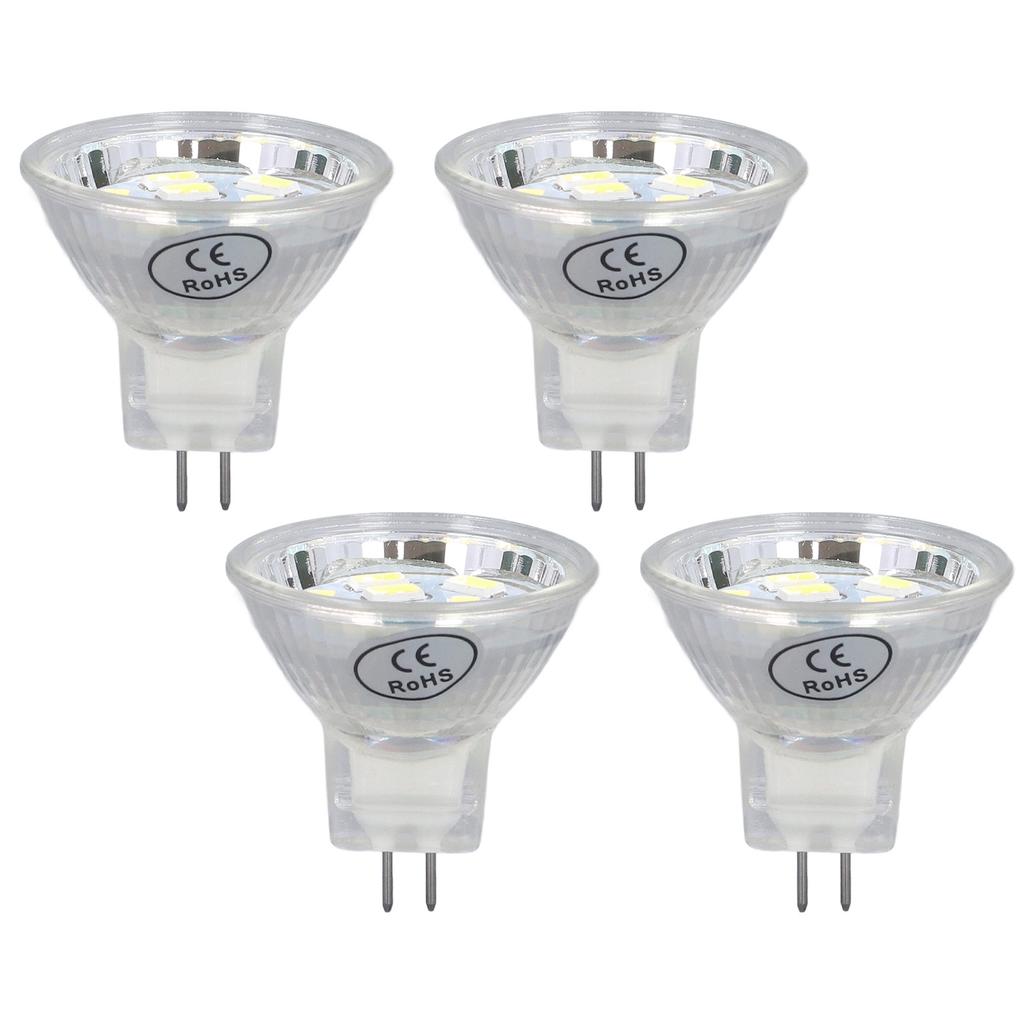 4Pcs MR11 LED Bulb 3W 300lm Bulb with 9 Beads Double Pin Base for Spotlight Landscape Lamp
