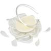 Elegant Feather Organza Fascinator Hair Hoop Church Dress Up Wedding Headpiece