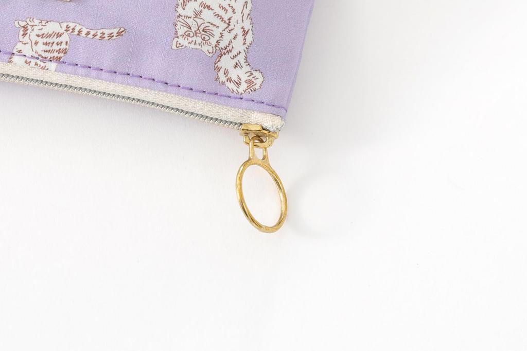 DDintex FLORET LONDON BASIC Pouch, Miao Lavender, 15 x 10.5 x 4.5cm [Liberty Print]