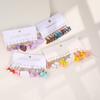 Cartoon Duck Frog Dangle Earrings Set Cute Animal Butterfly Heart Mushroom Drop Earrings for Women Girls Trendy Jewelry Gifts