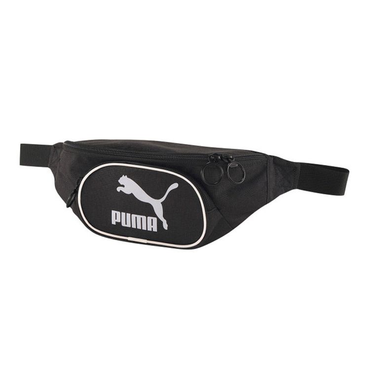 Puma Classics Original Woven Waist Bag Unisex Waist Bag Black 076928-01 Black