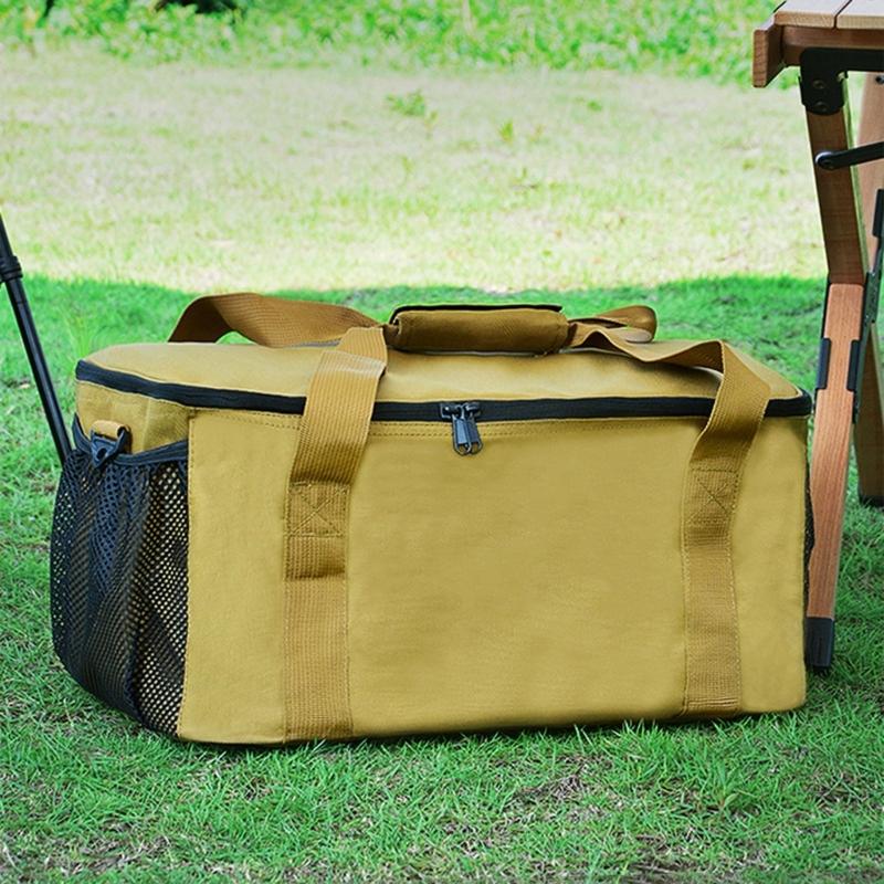 Thermal Food Container Picnics Cooler Handbag Folding Insulation BBQ Picnics Bag
