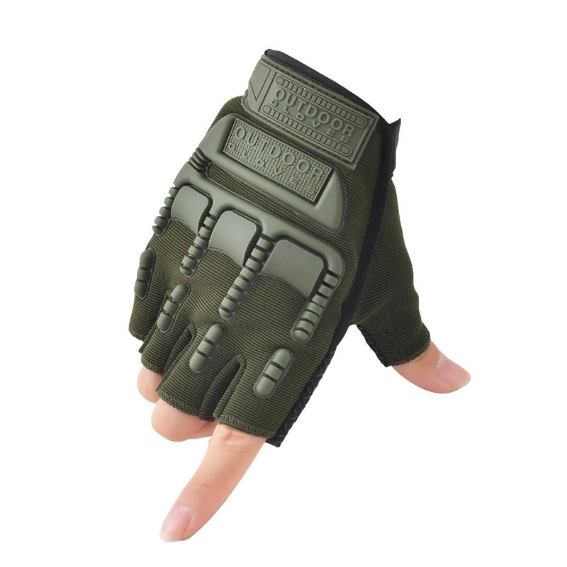 Fingerless Male Tactical Gloves Hard Knuckle Motorcycle Gloves for Men and Women Outdoor Use Bicycle Hunting Hiking Fingerless Gloves