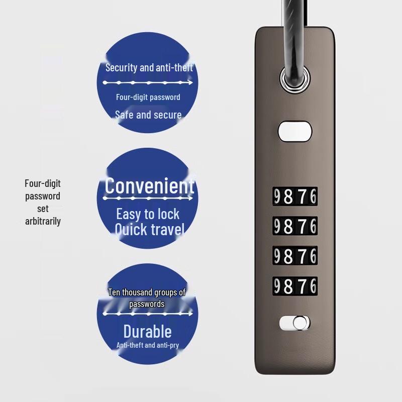 Dipuer Anti-Theft Password Cable Lock