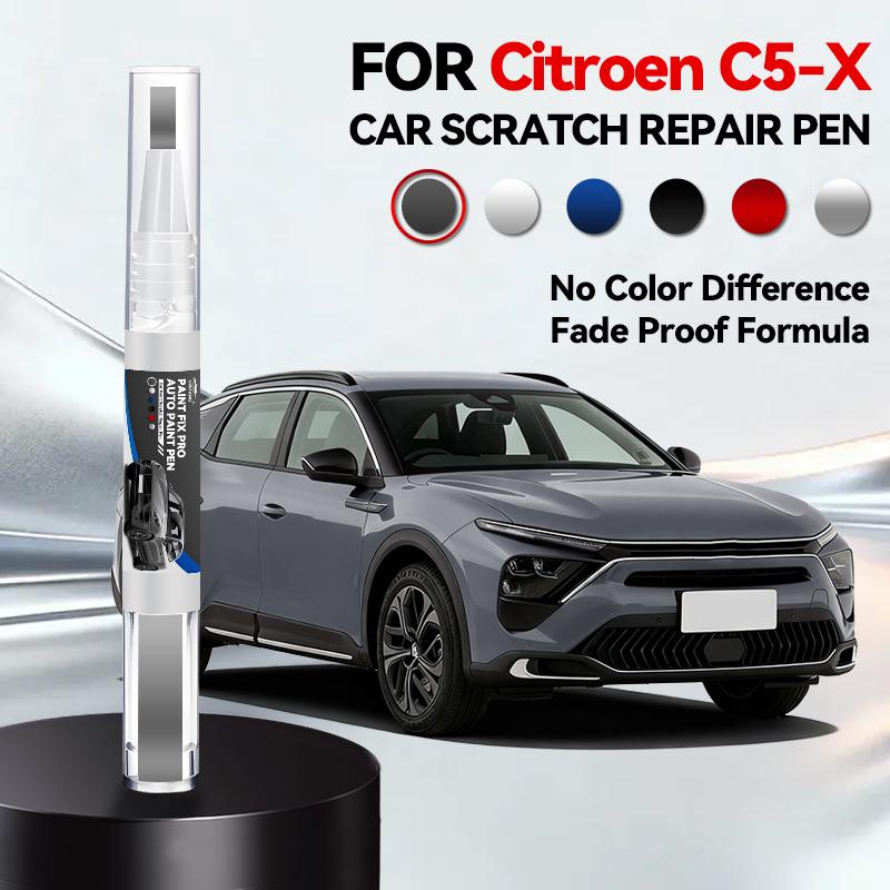 For Citroen C5 X Car Paint Repair Pen Touch Up Scratch Remover DIY Auto Accessories Blue KQL Green EKL EVL Silver KCA White KWE