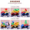 Children City Police Building Block Toy Baby Assembly Car 2 Girls Boys 3-6 Years Old