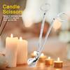 Fashion Plating Stainless Steel Candle Heart Clip Wick Trimmer Scissors Tool(black)