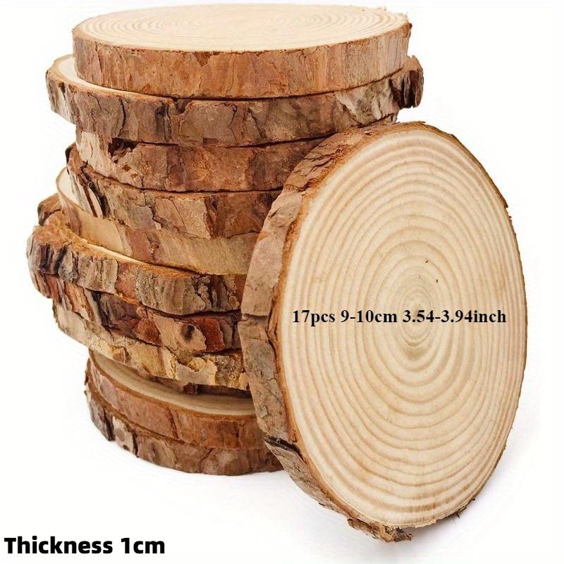 12/17/20/22/25pcs Round Wood Slices Sets for Weddings Family Party Natural Wood Slices for Christmas Various Seasons Festivals