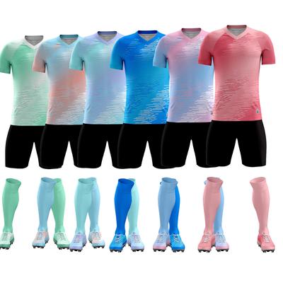 Football Uniform Set for Men, Women, Adults and Children, Printed and Numbered Football Uniforms for Primary and Secondary School Students.