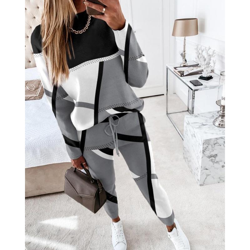 2023 foreign trade Amazon cross-border fashion casual women s suit women s clothing S серый