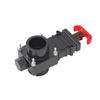 RV Sewer Gate Valve with Leak-Proof Cap and Flow Control Handle for Easy On/Off Operation and Secure Hose Attachment