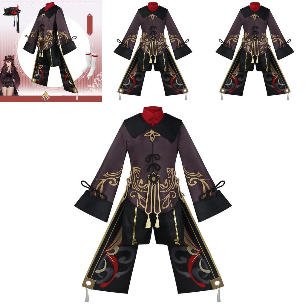 Stylový Genshin Impact Hutao Cosplay Kostým Uniforma Čínský Styl Cutecostume Pro Halloween Party