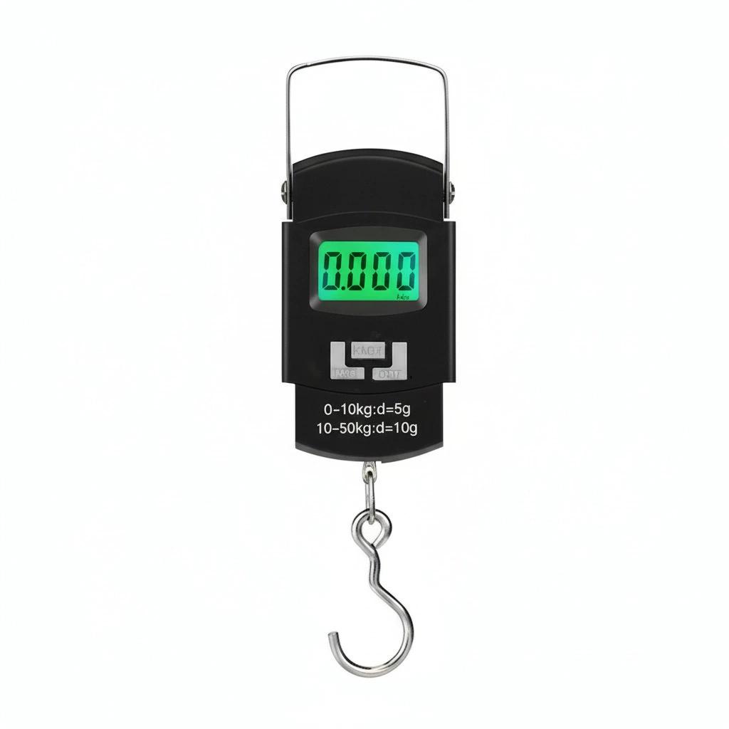 Báscula digital portátil de mano para equipaje, báscula de pesaje electrónica de alta precisión 50kg