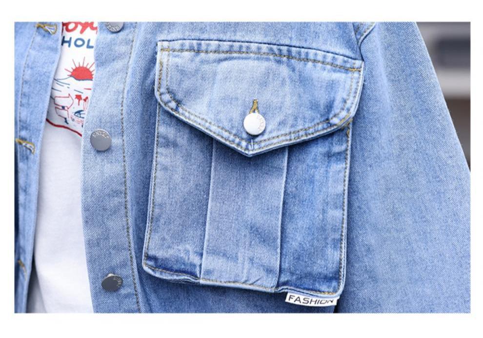 Early Autumn Batwing Sleeve Denim Jacket