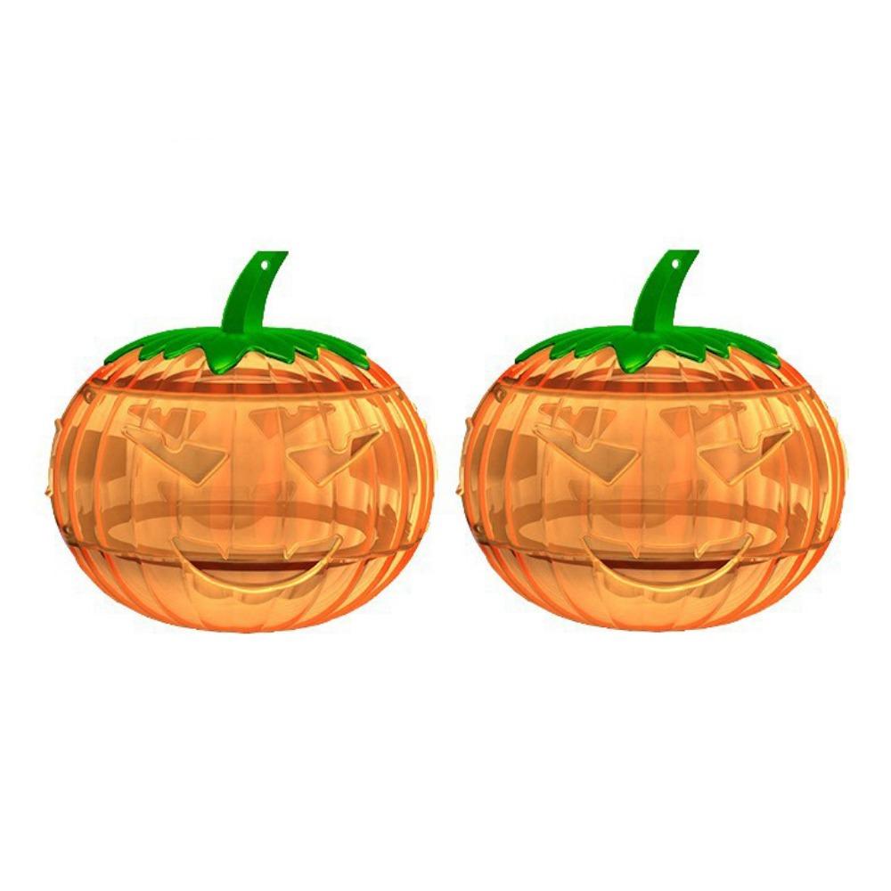 

2pcs Plastic Suspended Fruit Fly Trap Pumpkin Shaped Physical Lure Fly Trap Insect Trap Outdoor
