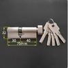 Speciel tilpasset Sikkerhedsdør Centerasymmetri Messing låsecylinder med knop Aluminiumsaloydør Excentrisk låsecylinderhøjde 32 mm