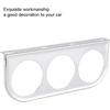Gauge Holder,52mm/2in 3-Hole Triple Instrument Panel Shell Gauge Mounting Bracket Car Dashboard Meter Iron Holder(Silver) Gauge Bracket