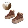 Small Size 34 Large Size 41 Foam Sole Leather Autumn High-top Single Shoes New Thick-soled White Shoes Casual Women's Shoes