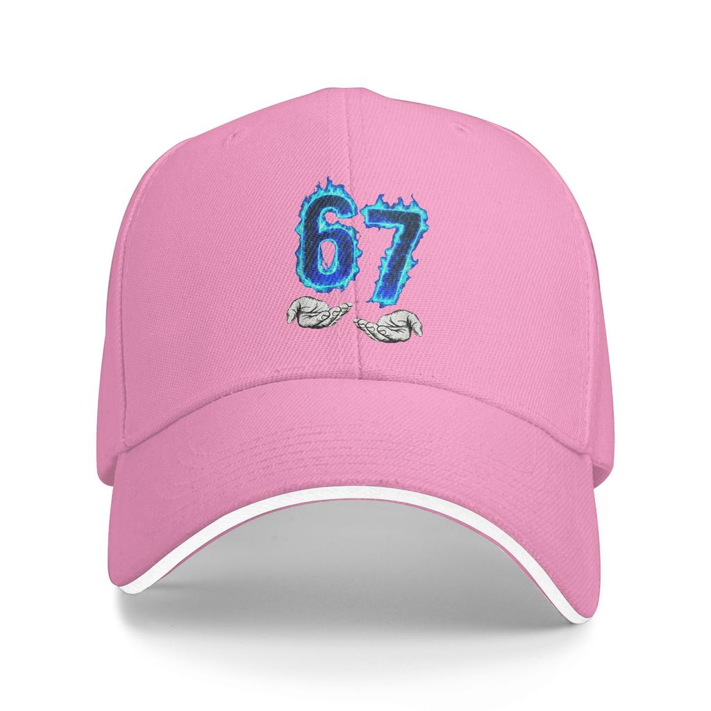 6 7 Meme Six Seven 67 Hands Meme Sun Baseball Cap Summer Unisex Men Logo Trucker Hat Sunscreen Stylish Tennis Skate Snapback Cap
