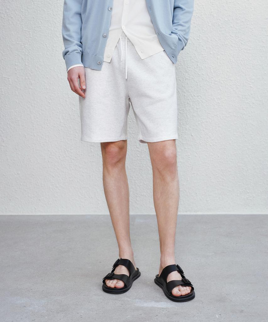 Jeilium Leo Drawstring Shorts Light Grey