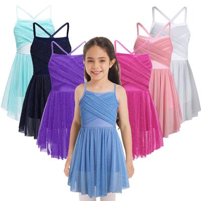 Bambine Ragazze Dolcissimo Scintillante Danza Lirica Balletto Body Abito Costumi da Ballo