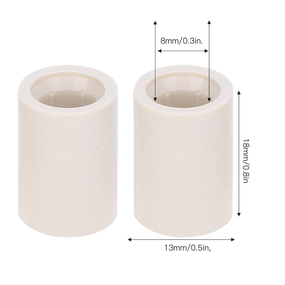 40pcs White Pool Stick Tips White Fiber Billiard Cue Ferrules Pool Cue Ferrules  Billiards Repair