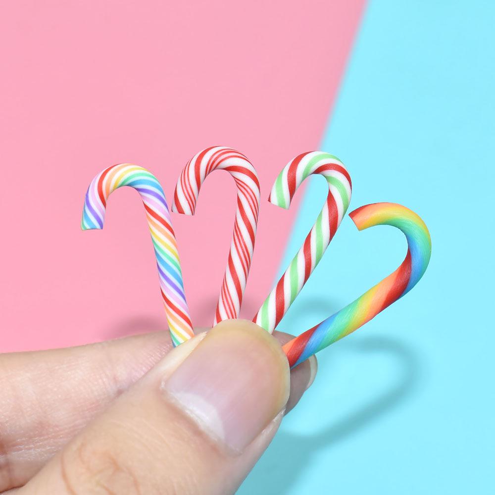 Mini Christmas Tree Resin Ornaments - Red & Green Gift Bag Set