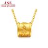 Gold Jewelry Lucky Beads Six Words Motto Pendant Necklace Women's Set Brass Gold Plated Diy Cross Wear Accessories